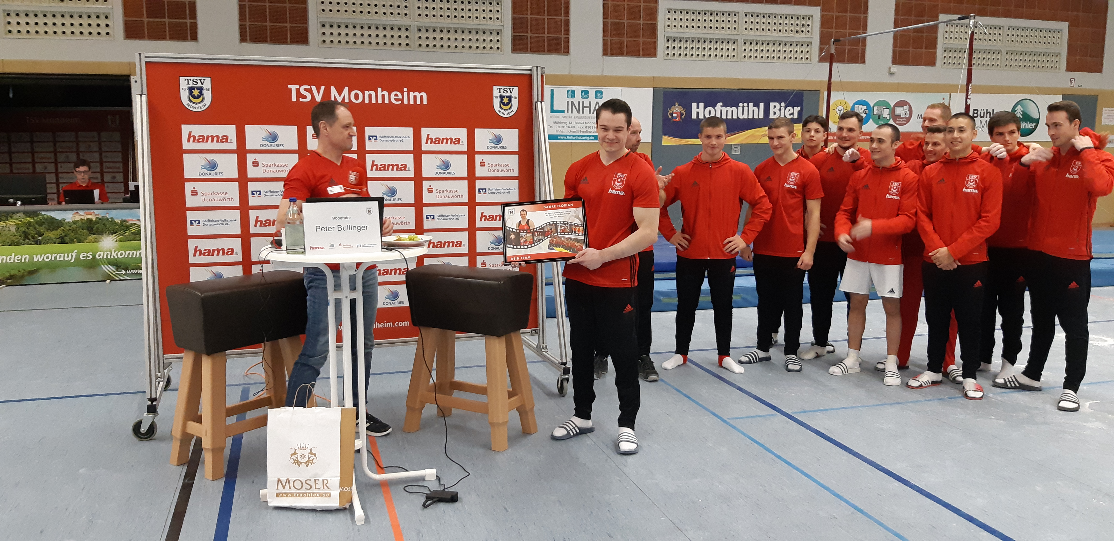 Wurde schweren Herzens für zwei Jahre aus der Mannschaft des TSV Monheim verabschiedet: Mannschaftskapitän und Leistungsträger Florian Lindner.