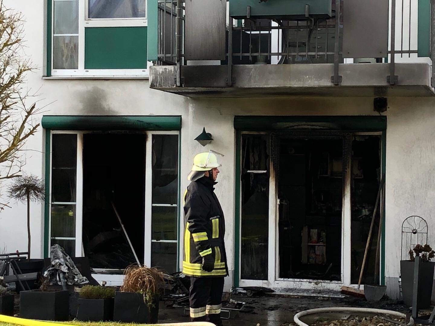 Das Bild zeigt eine Wohnung im Härpferpark in Donauwörth nach einem Brand..