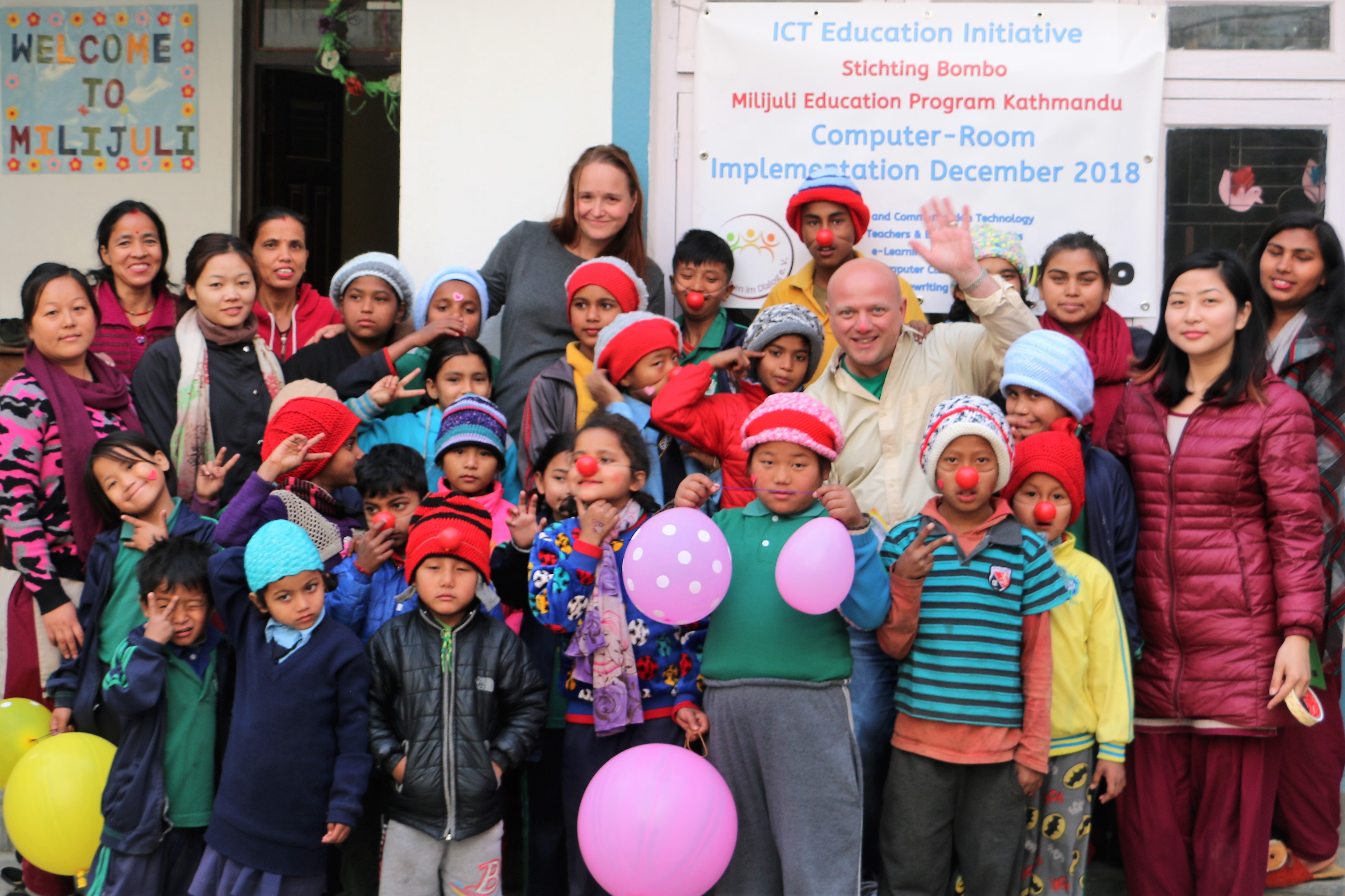 Die Kinder in der Milijuli-School in Kahtmandu in Nepal.