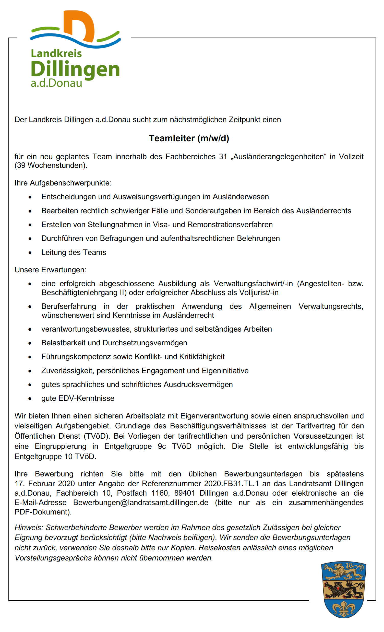 Landratsamt Dillingen