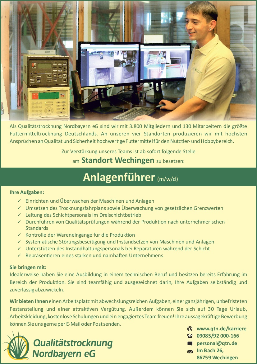 Qualitätstrockung Nordbayern