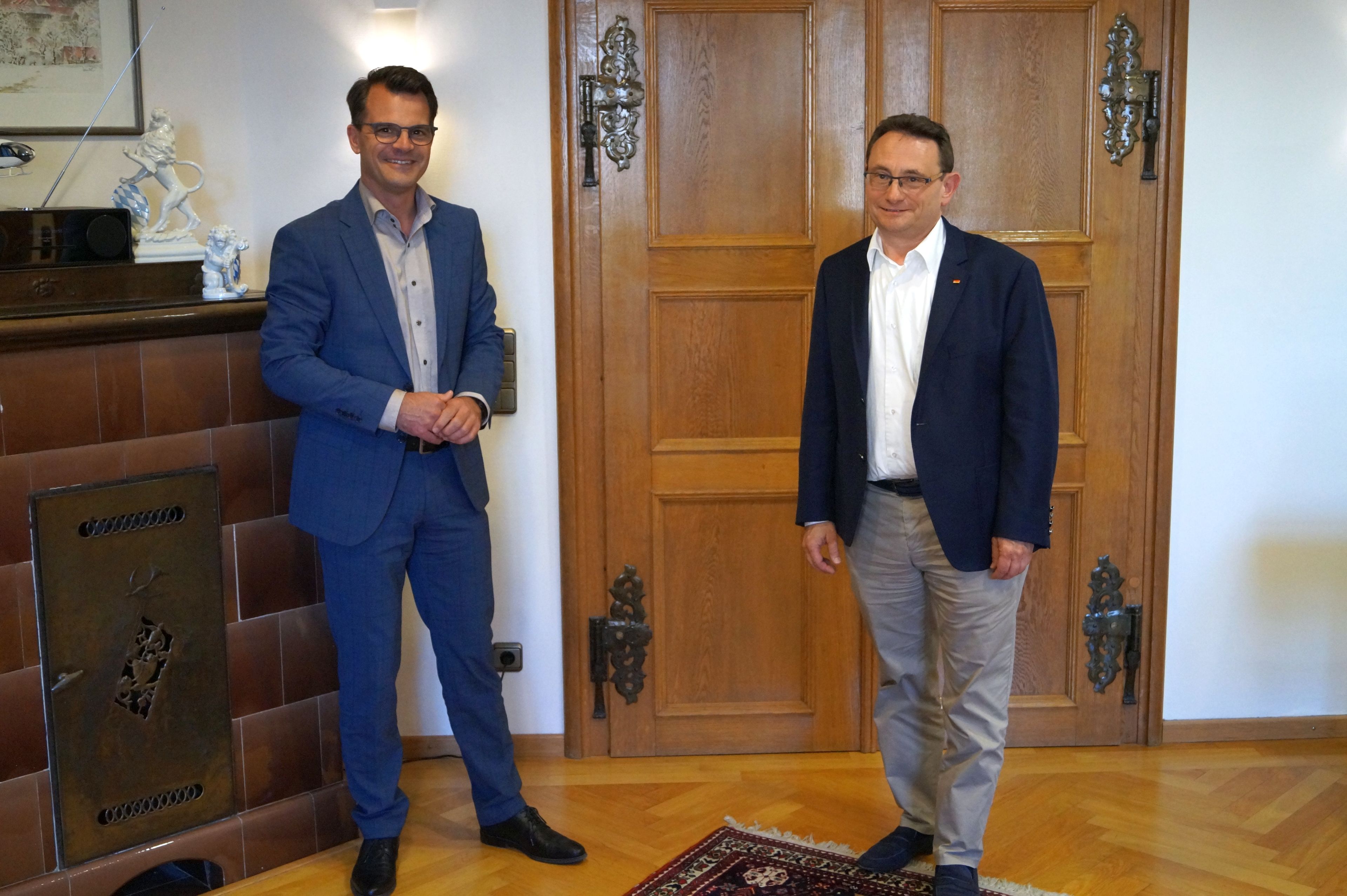 MdB Ulrich Lange und OB Jürgen Sorré haben sich vergangene Woche zu einem ersten gemeinsamen Gespräch getroffen.