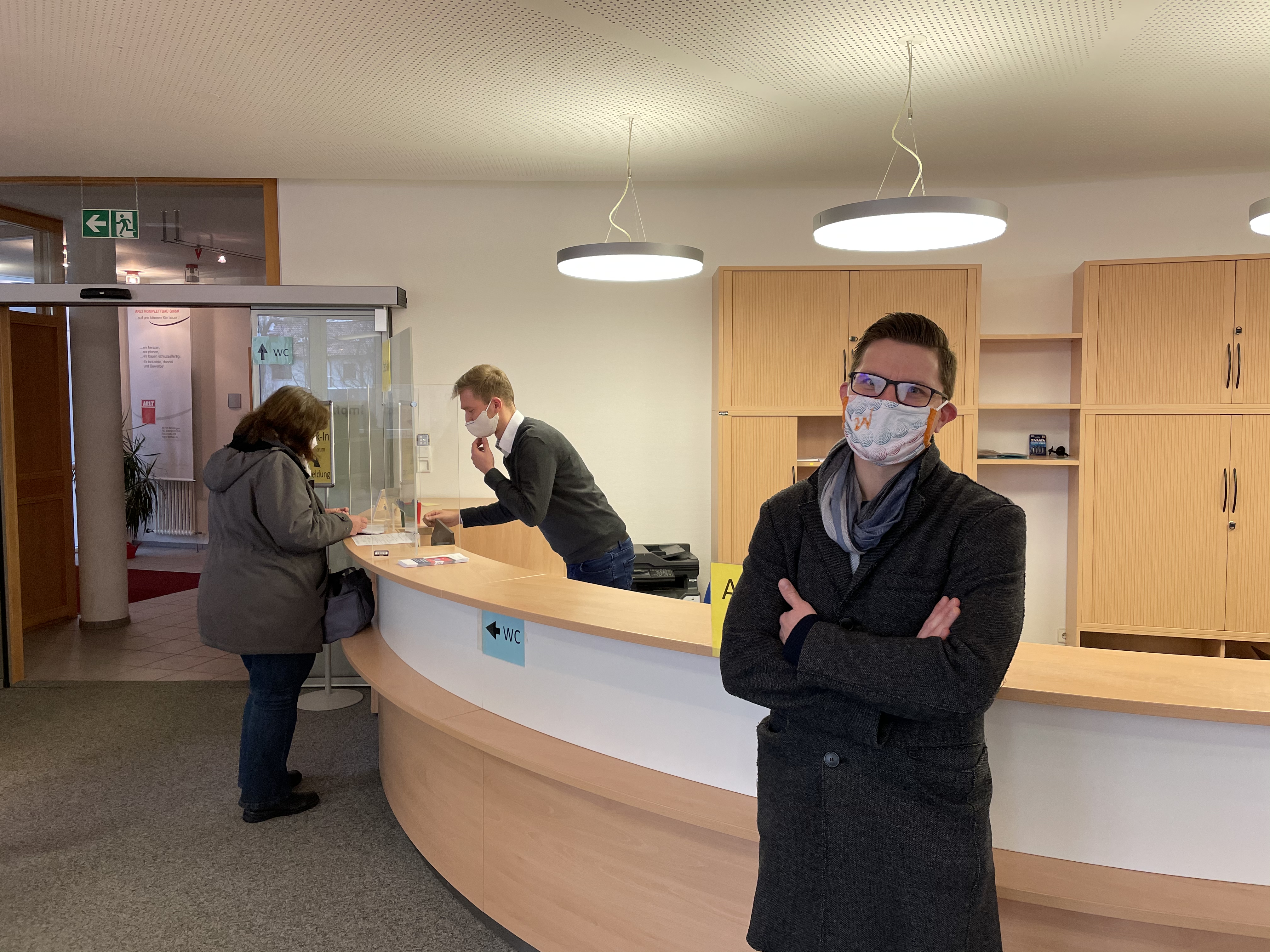 David Wittner im Impfzentrum
