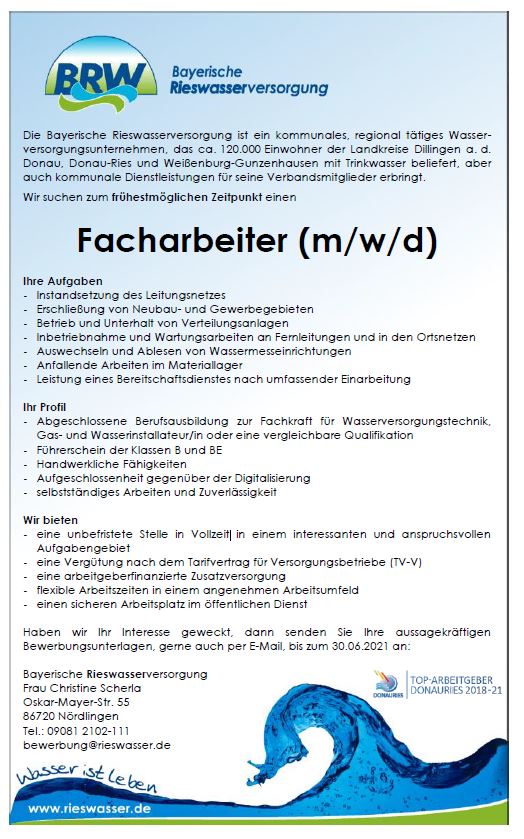 Bayerische Rieswasserversorgung