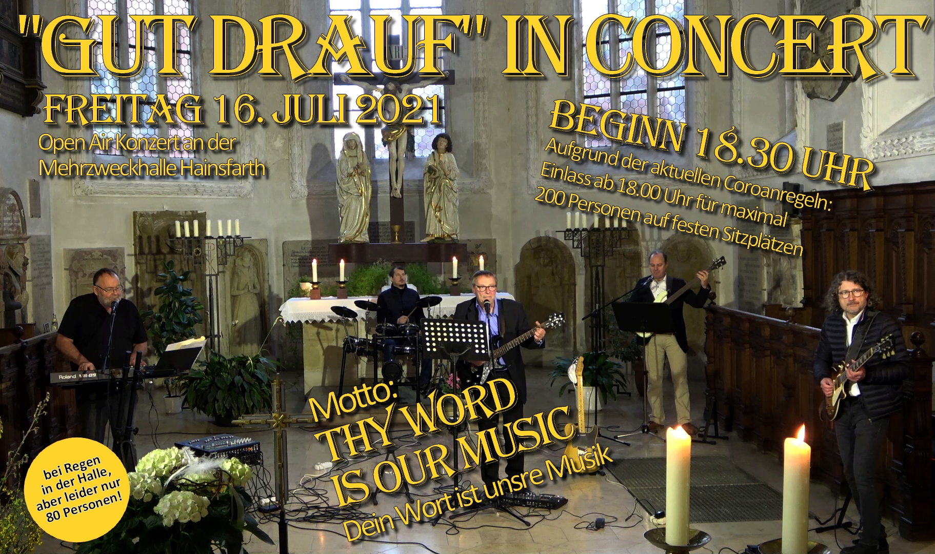 Die ökumenische Pfarrersband &quot;Gut Drauf&quot;.