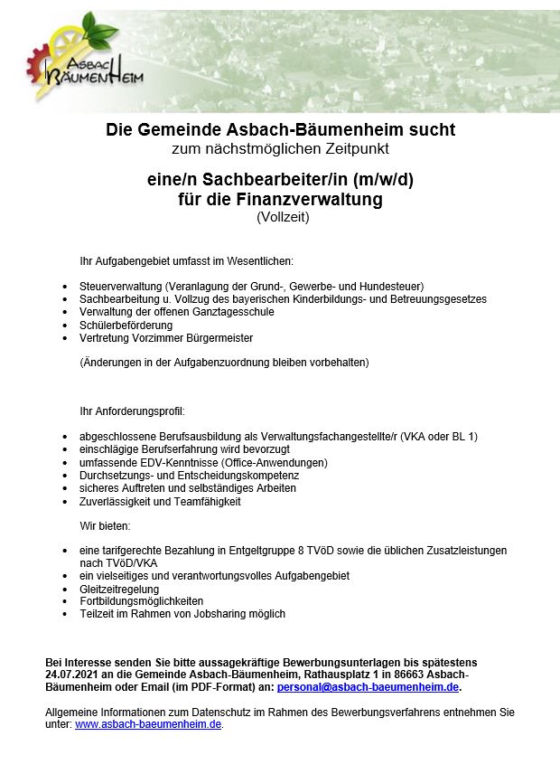 Gemeinde Asbach-Bäumenheim