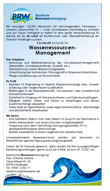Bayerische Rieswasserversorgung