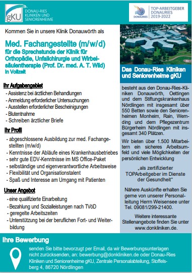 Med. Fachangestellte (m/w/d)