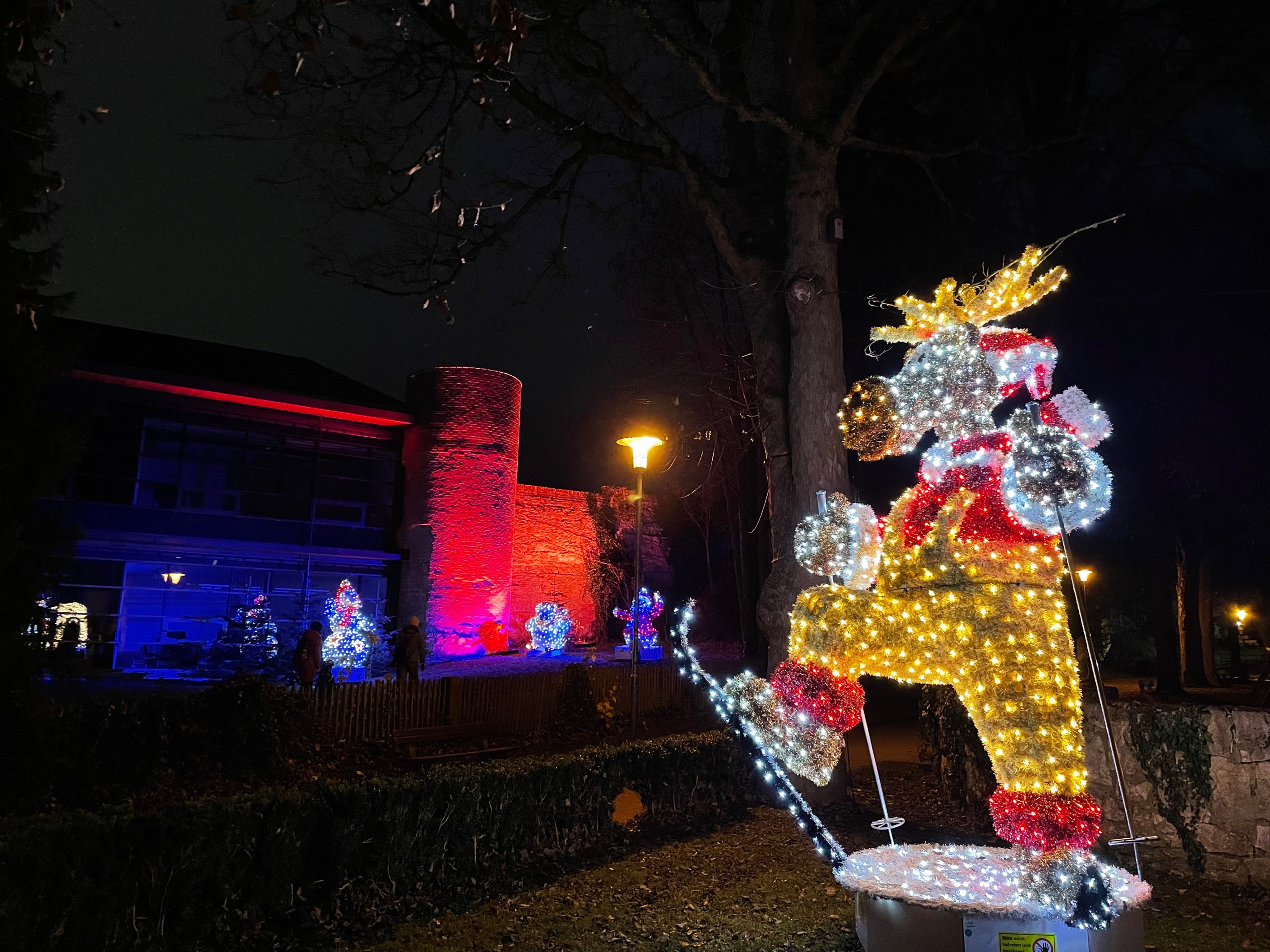 Lichtpark in Donauwörth.