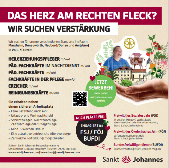HEILERZIEHUNGSPFLEGER m/w/d PÄD. FACHKRÄFTE IM NACHTDIENST m/w/d PÄD. FACHKRÄFTE m/w/d FACHKRÄFTE IN DER PFLEGE m/w/d ERZIEHER m/w/d REINIGUNGSKRÄFTE m/w/