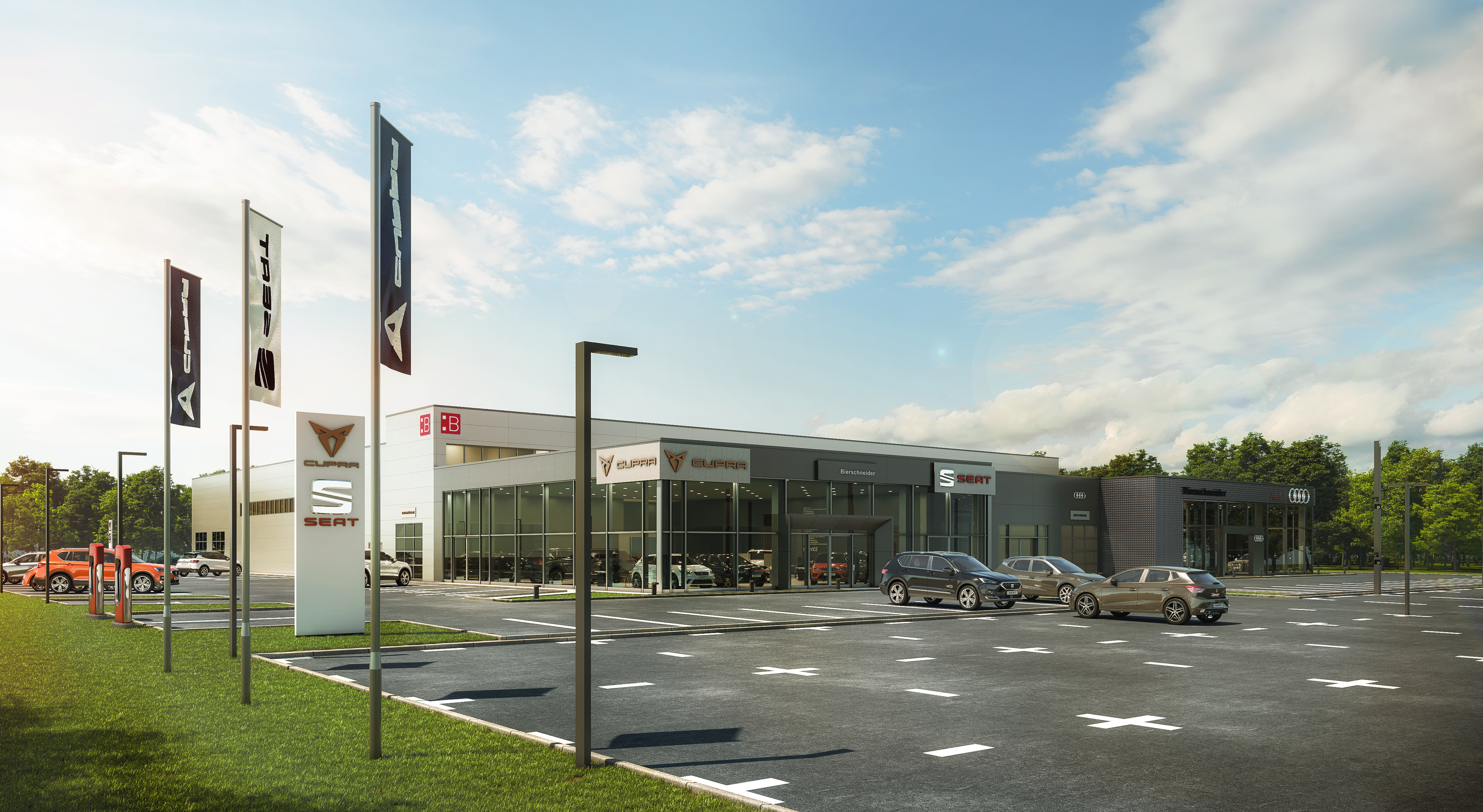 Neubau Autohaus Bierschneider