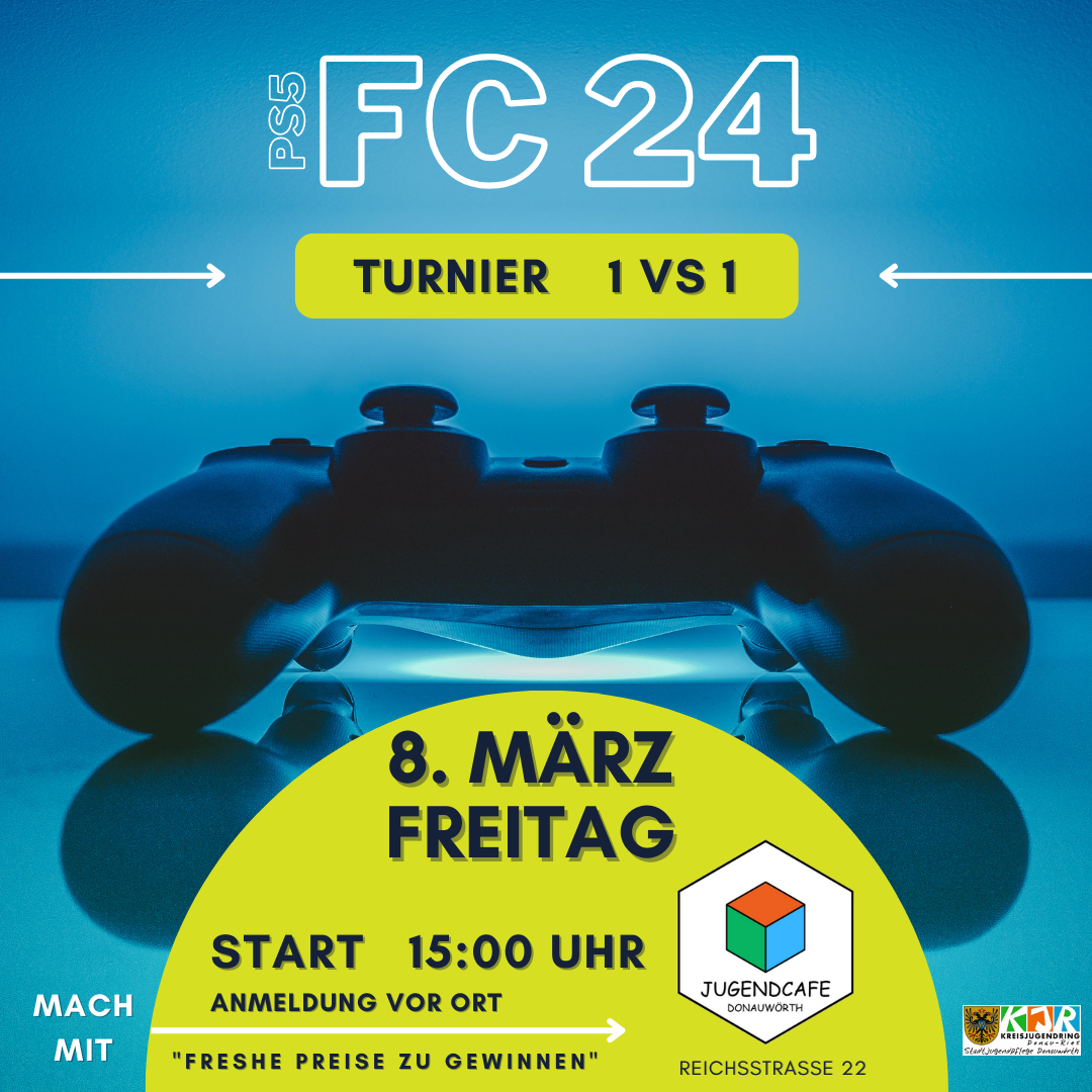 Einladung zum Turnier im Jugendcafé Donauwörth.
