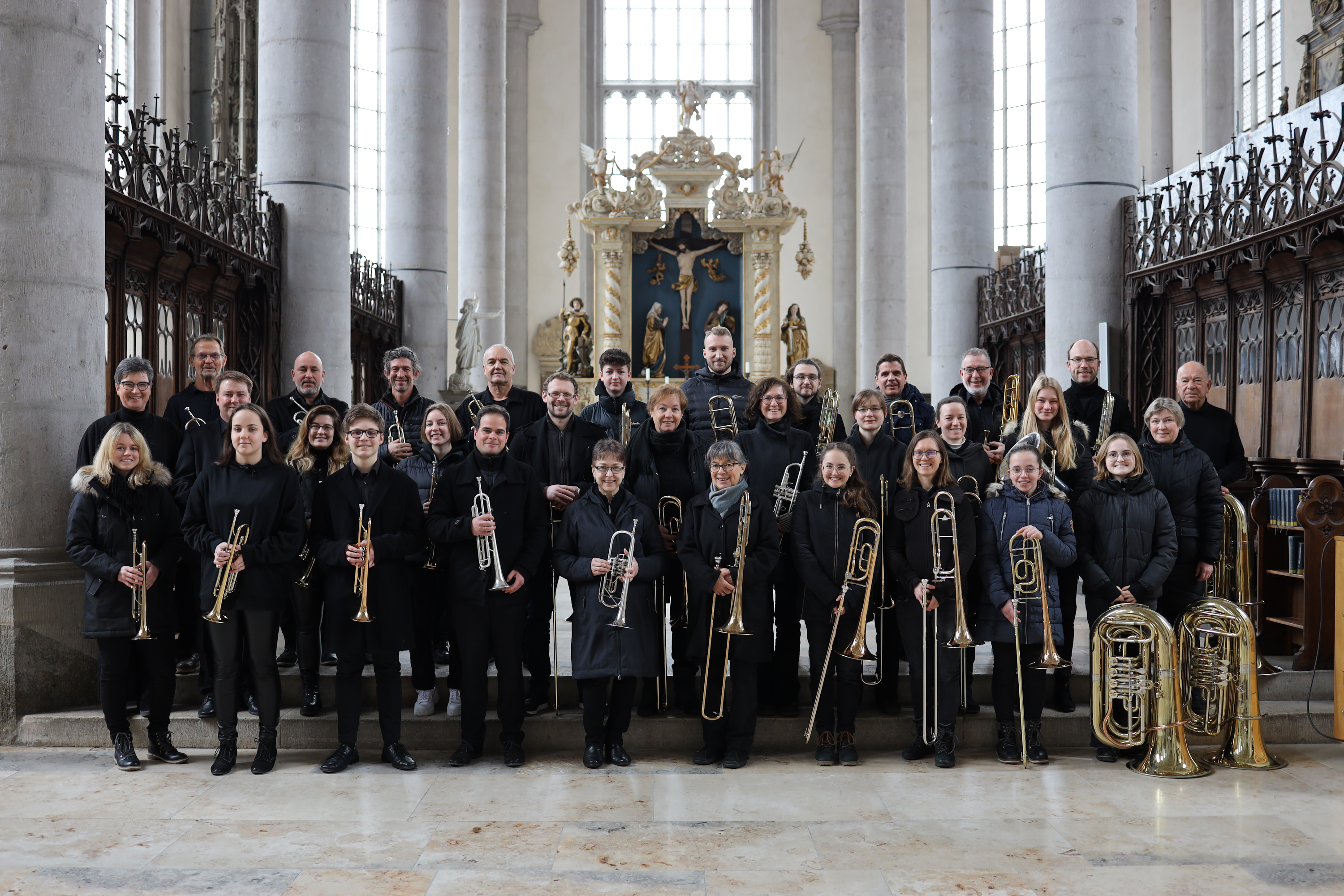 Hier sieht man den Posaunenchor St. Georg.