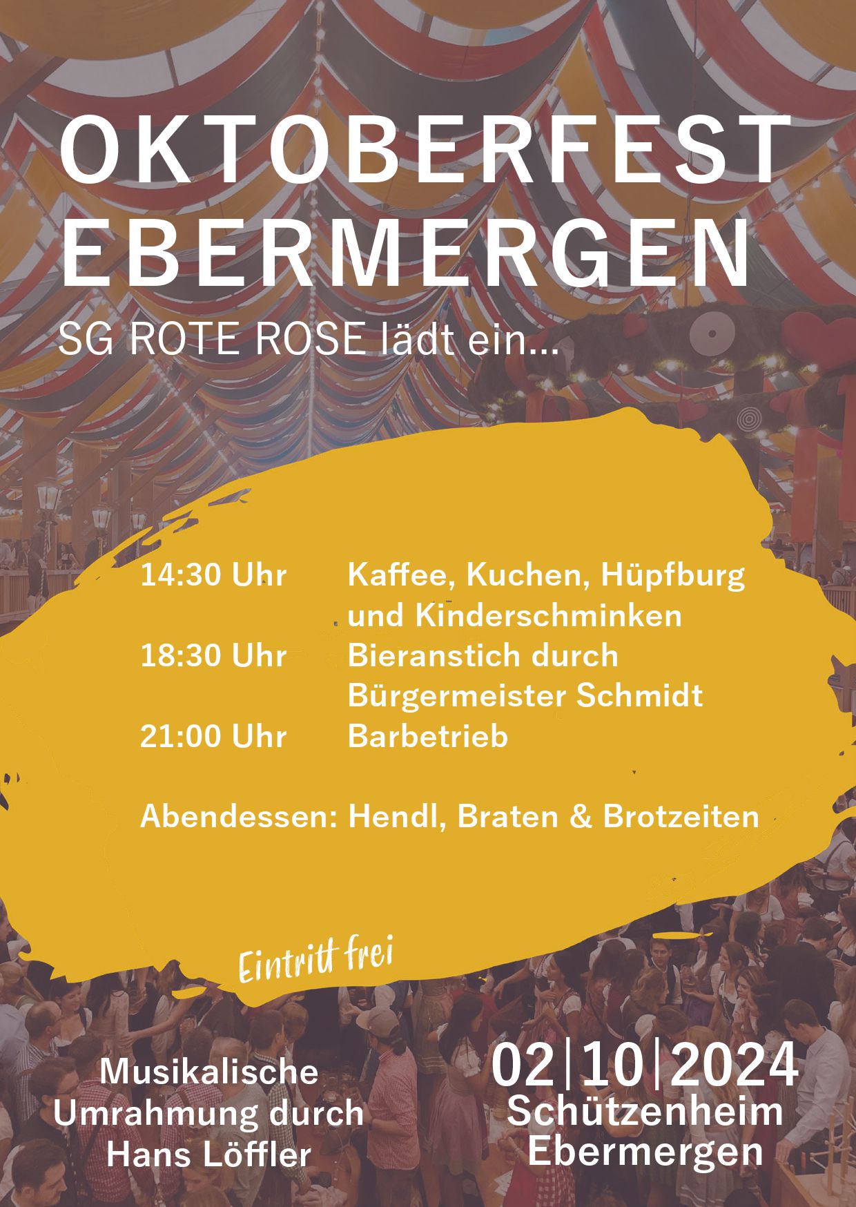 Flyer Oktoberfest Ebermergen 2024