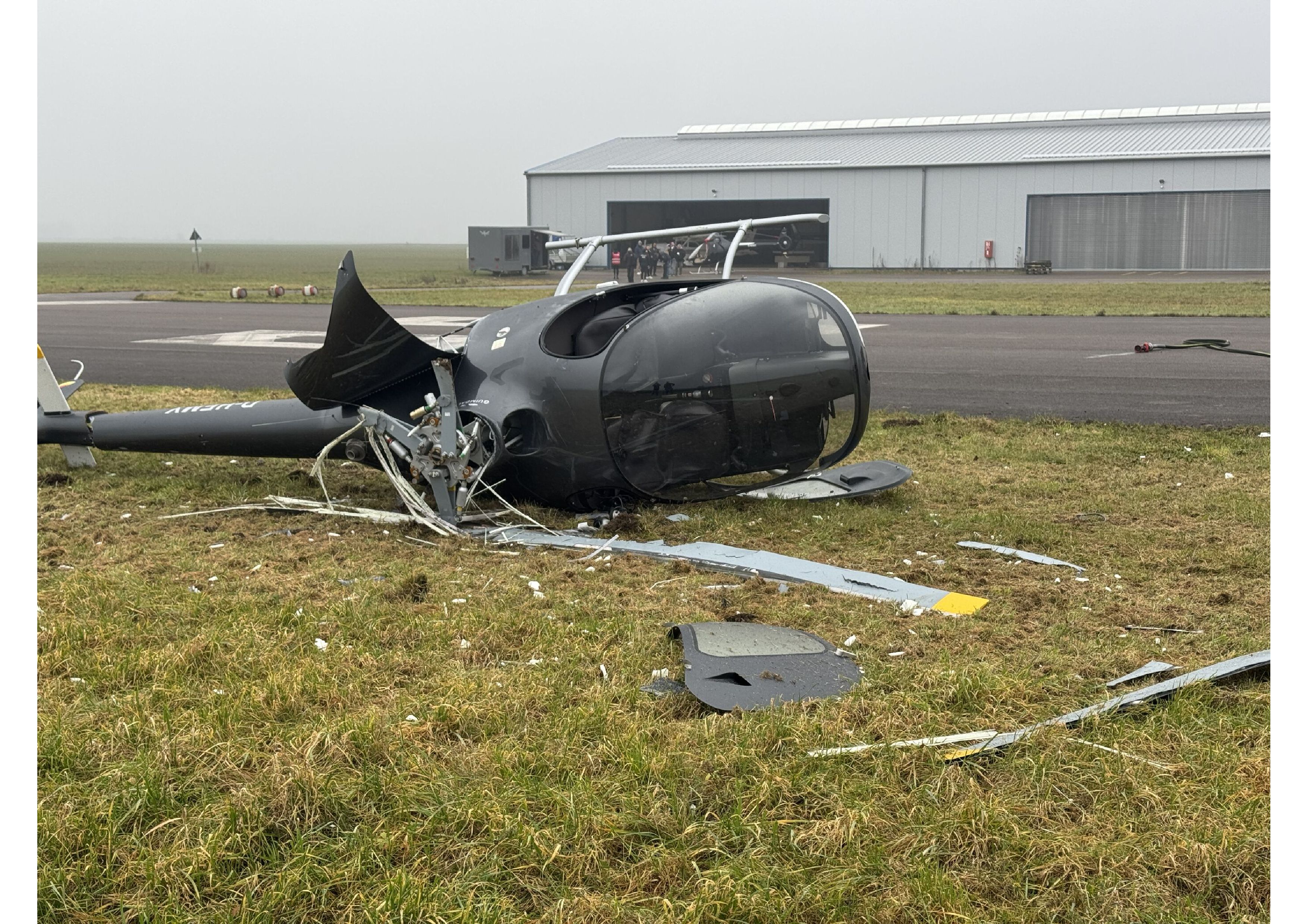 In Genderkingen kam es zu einem Unfall mit einem Hubschrauber.
