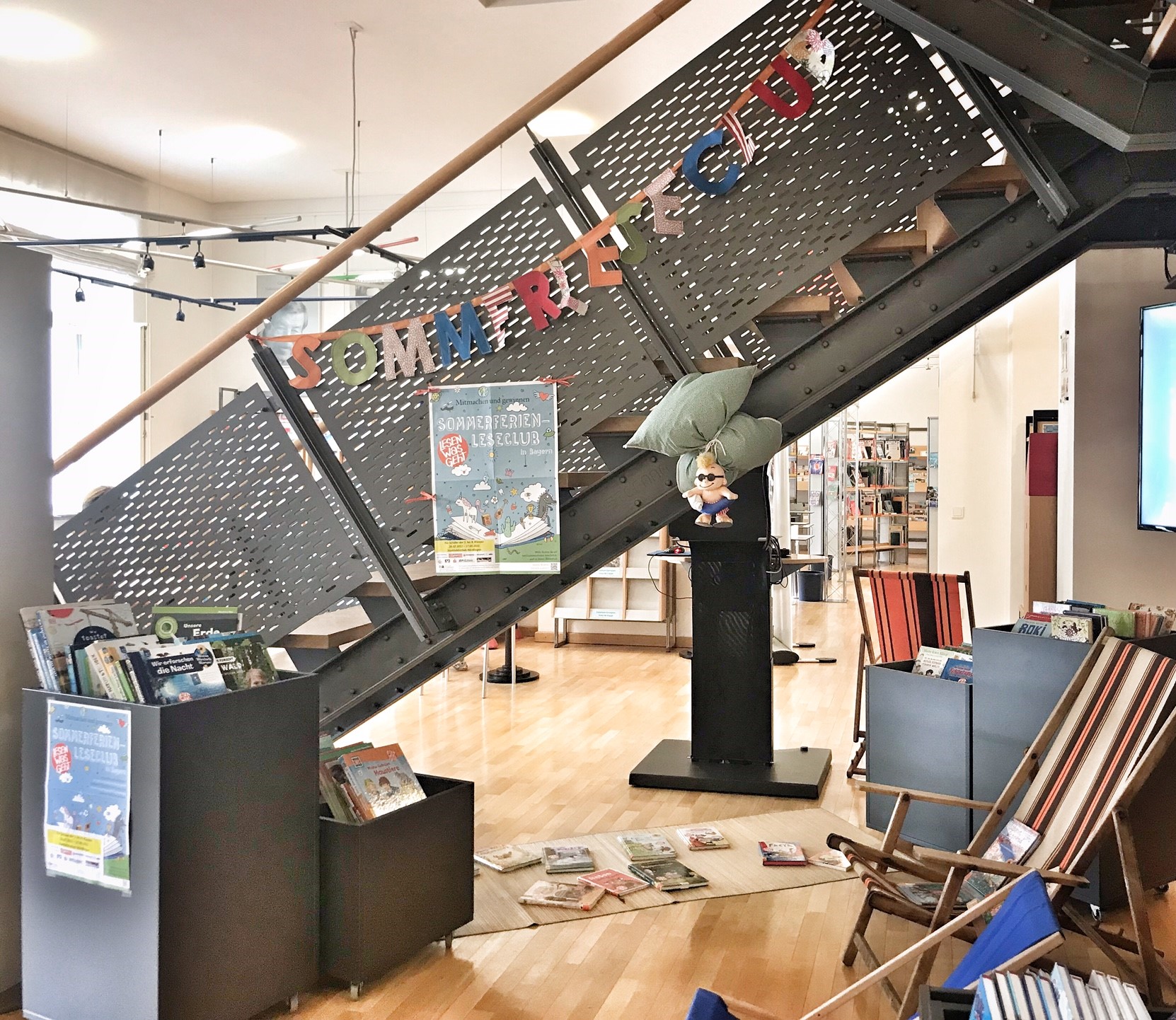 Sommerferien-Leseclub in der Stadbibliothek.