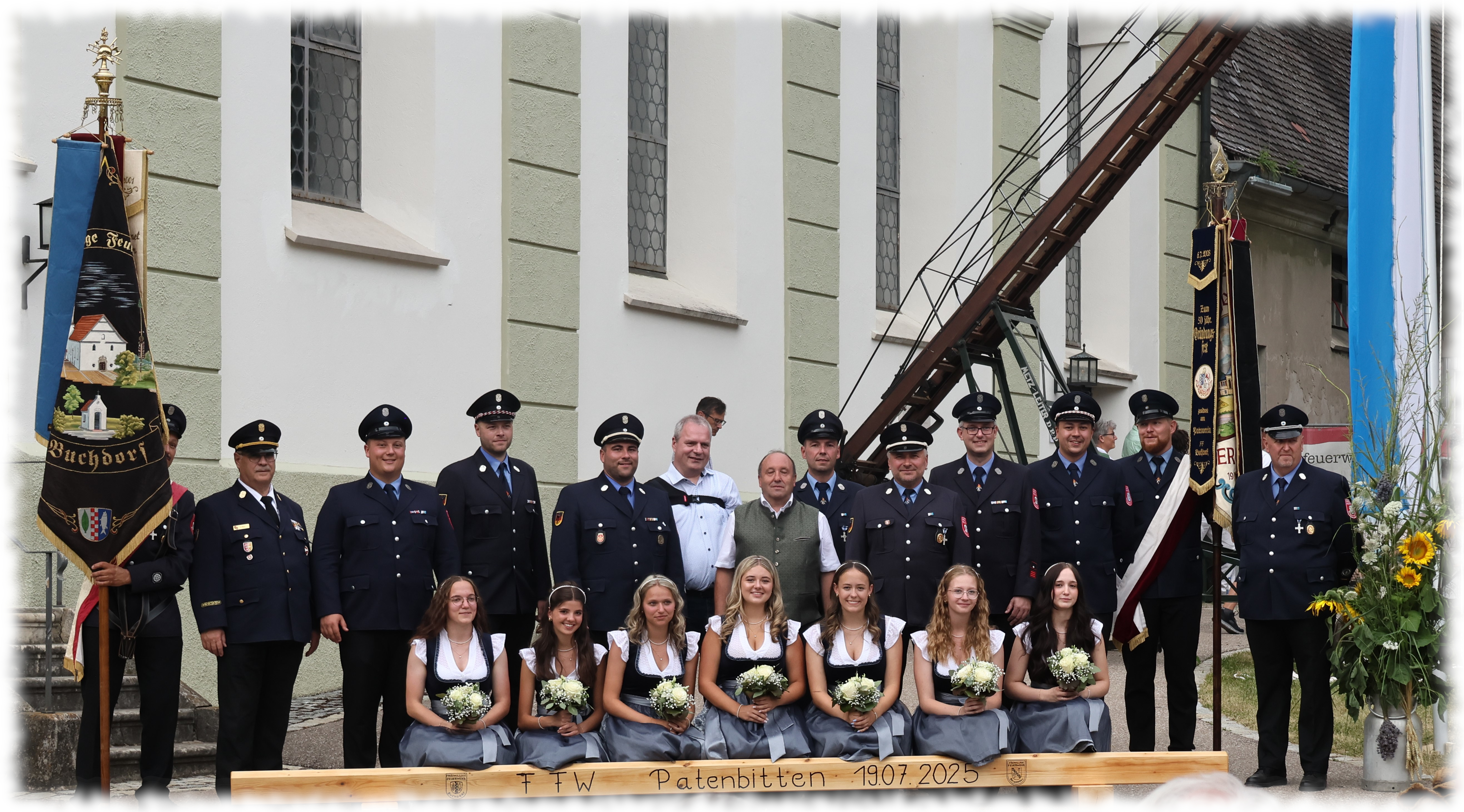 Patenbitten der Feuerwehr Buchdorf in Bergstetten.