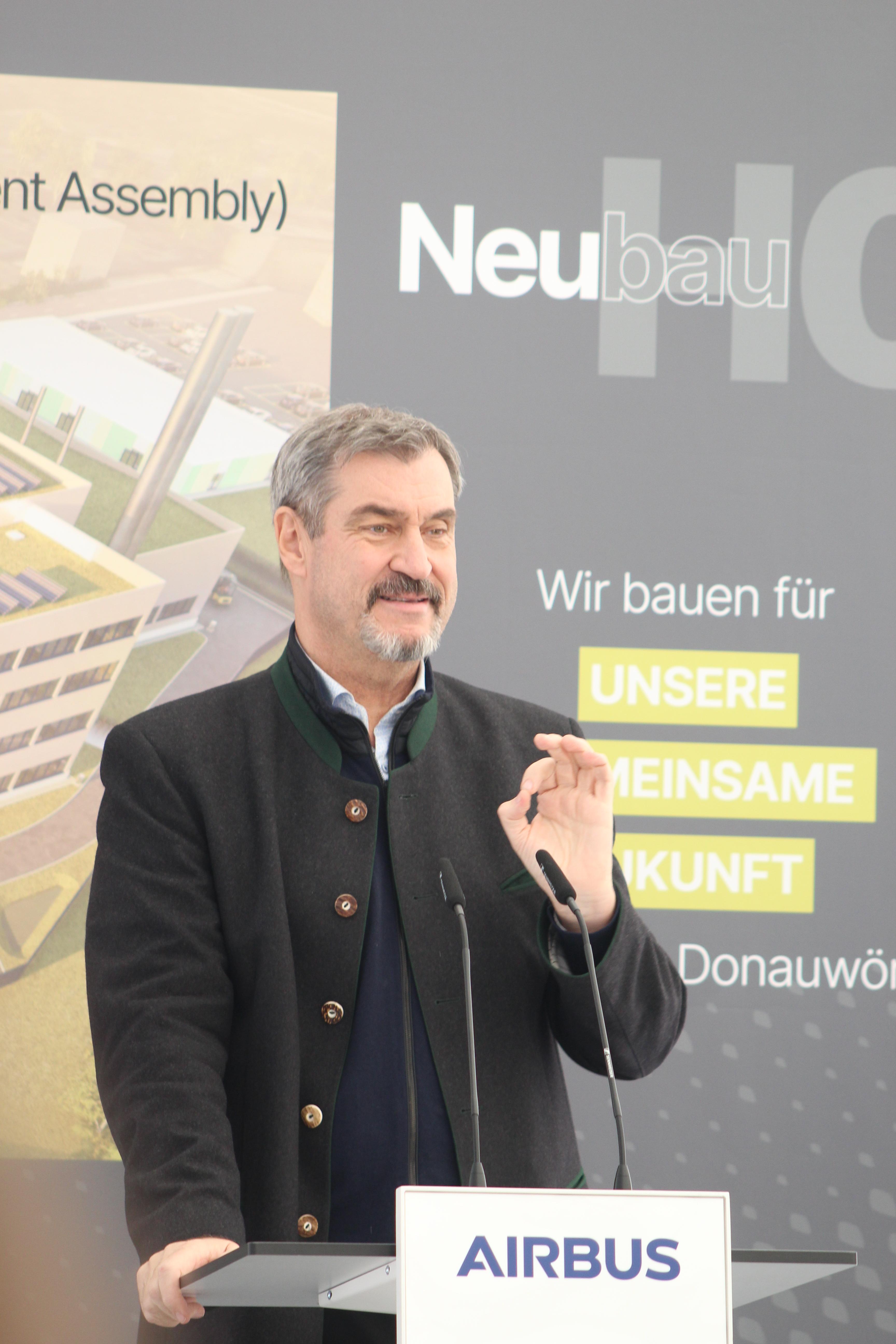 Besuch Söder Aiwanger Airbus 2025