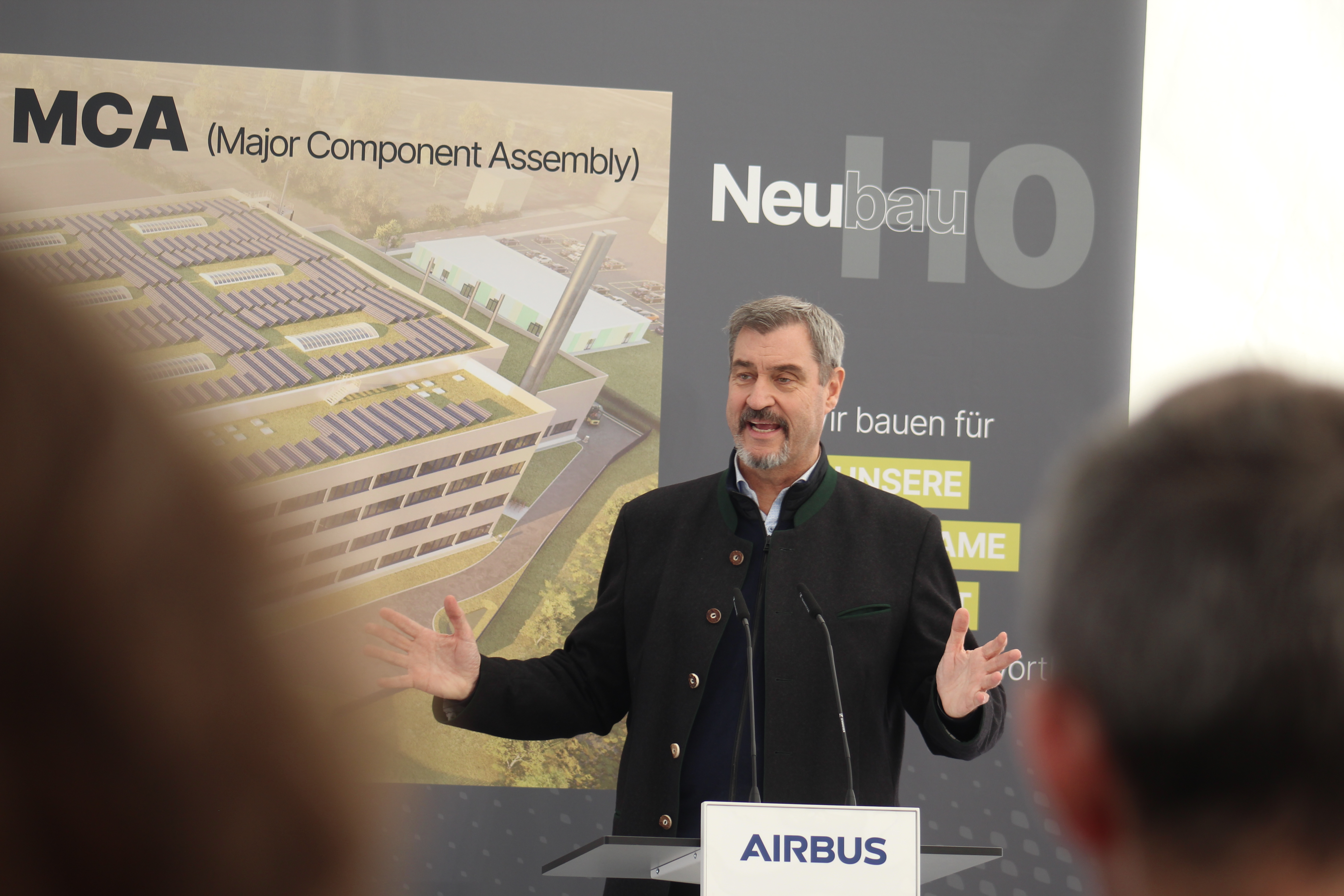 Besuch Söder Aiwanger Airbus 2025