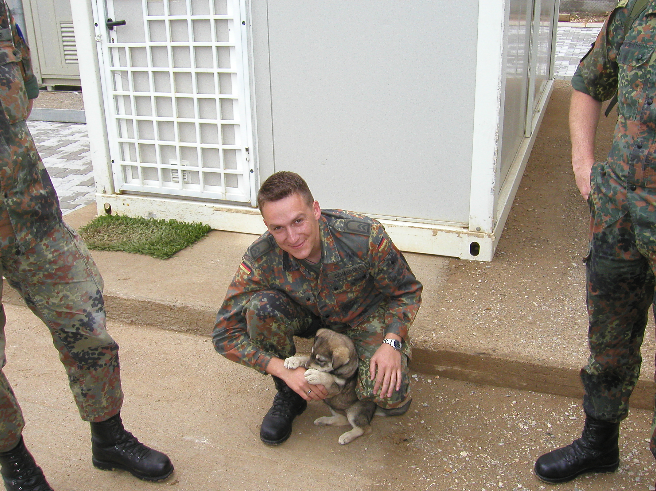 Foto aus dem Jahr 2005, als Branko Schäpers bei der Bundeswehr diente.