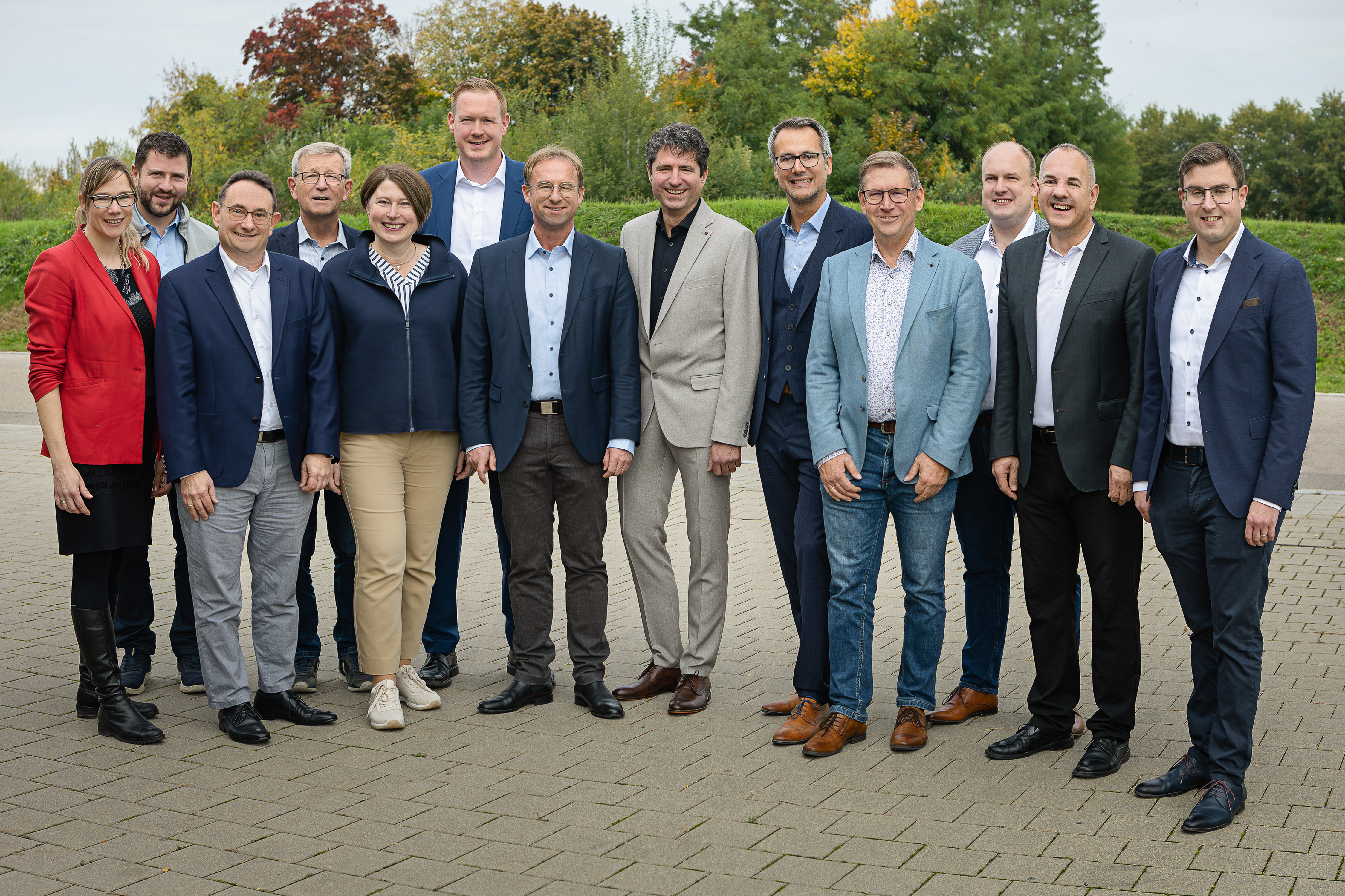 Auf dem Bild von links: Maximiliane Böckh, Bürgermeister Jürgen Leberle, Kreisvorsitzender MdB Ulrich Lange, Bezirksrat Peter Schiele, Stv. Landrätin Claudia Marb, Kaisheimer Bürgermeisterkandidat Andreas Strobel, MdL Wolfgang Fackler, Nördlinger OB-Kandidat Udo Dreher, Fraktionsvorsitzender Steffen Höhn, Landrat Stefan Rößle, Monheimer Bürgermeisterkandidat Konrad Müller, Karl Scherlin, Rainer Bürgermeisterkandidat Manuel Paula.