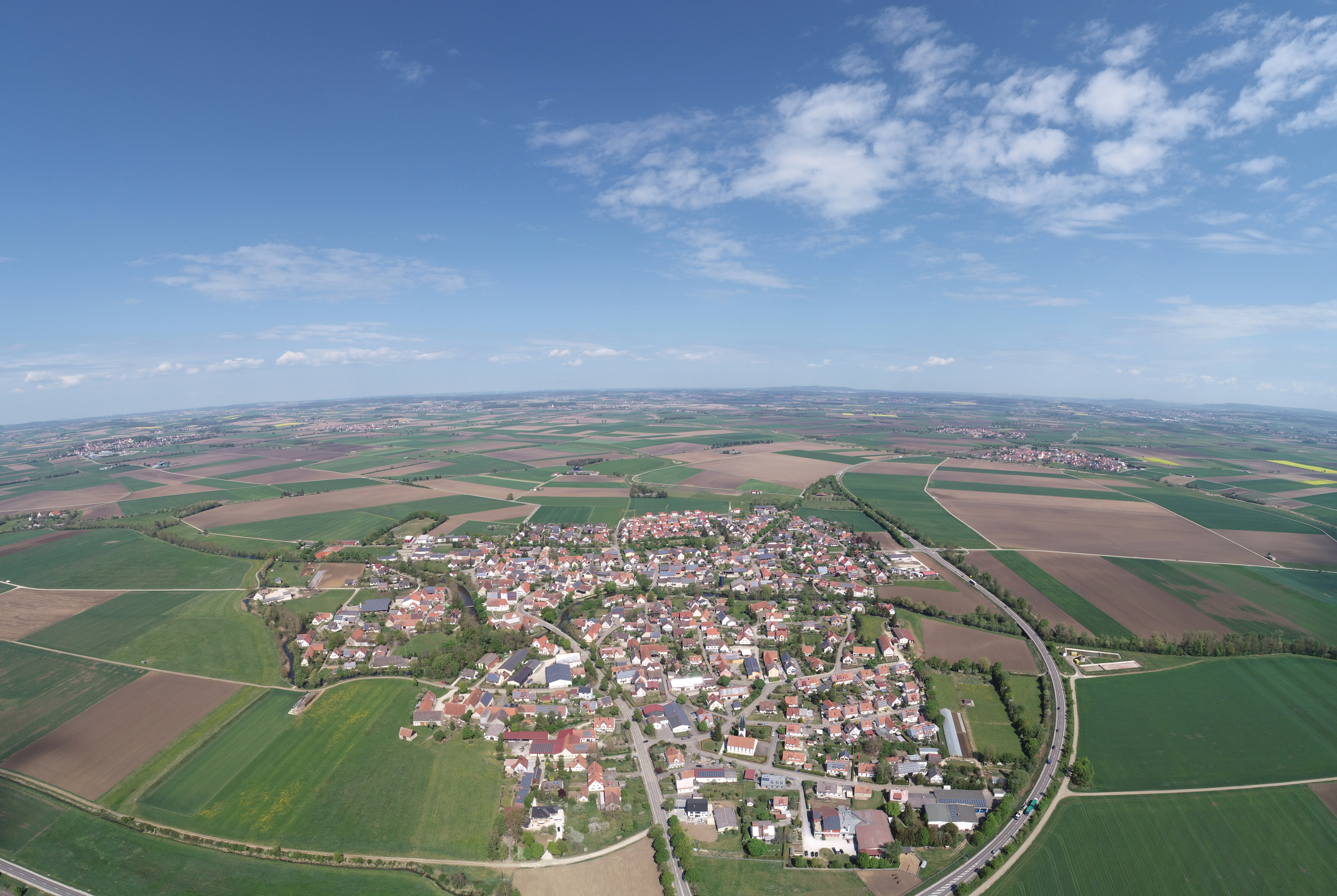 Luftbild Löpsingen.
