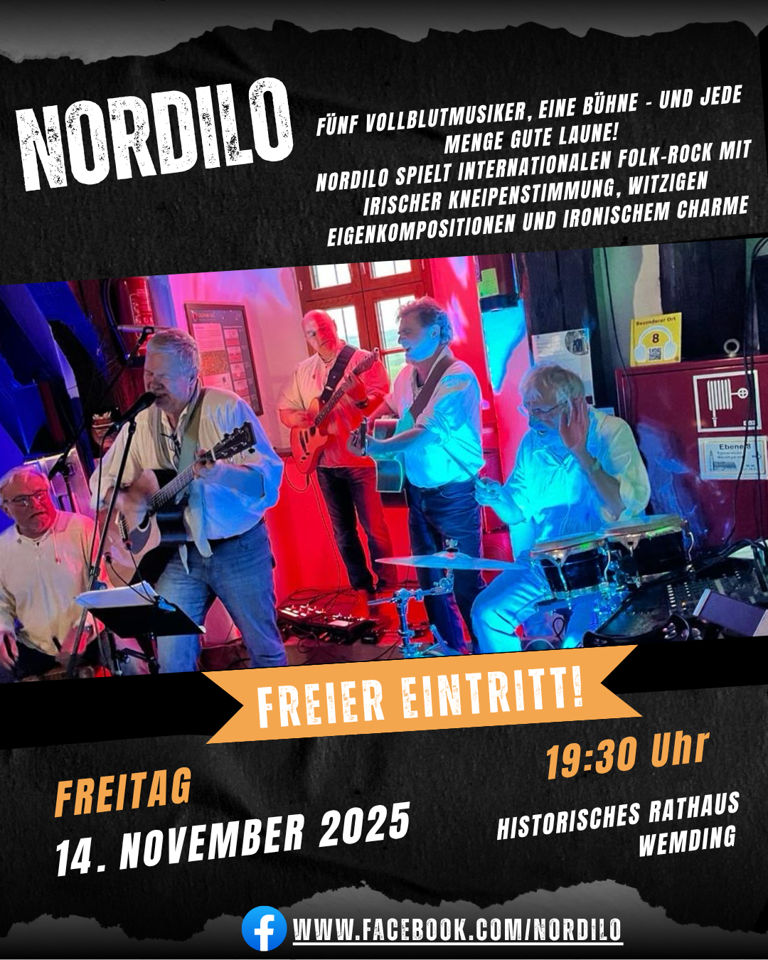 Internationale Folk-Rock-Nacht im Rathaus Wemding