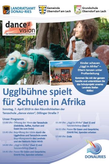 Flyer der Spendenaktion für "Schulen für Afrika"