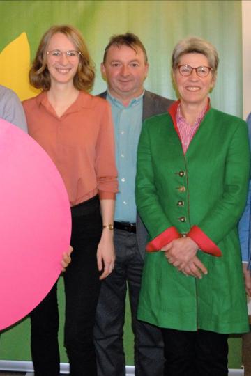 Auf dem Bild zu sehen Eva Münsinger bei der Nomierunsversammlung der Grünen.