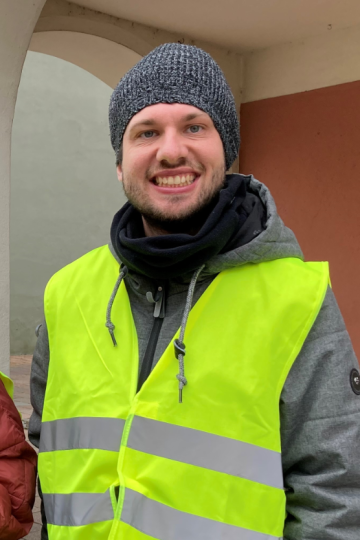 Auf dem Bild ist Florian Gröger zu sehen.