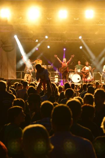 Das Bild zeigt ein Konzert während dem Blasius.
