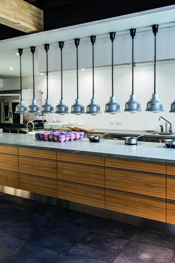 Showküche im Malzboden.