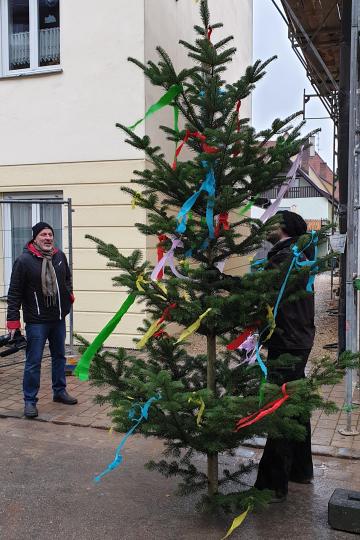 Das Richtfest des St. Vinzenz.