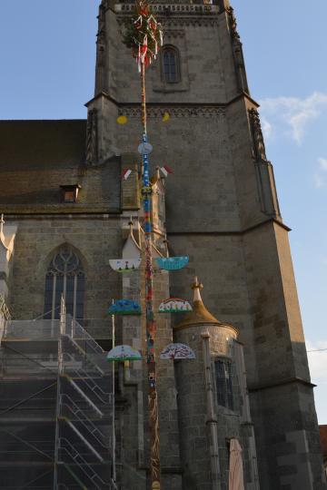 Der Nördlinger Maibaum. 