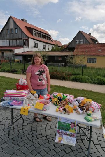 Selbstgemachte Wollfiguren von Maria Ferber.