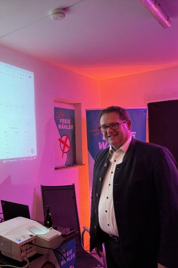 Michael Bosse am Wahlabend. 