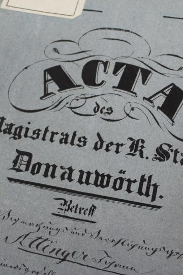 Ein Bild vom Regierungsauszug 1857.