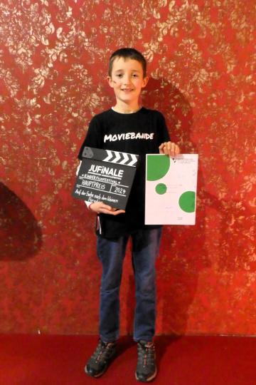 Jan Braun mit der Schwäbsichen Filmklappe