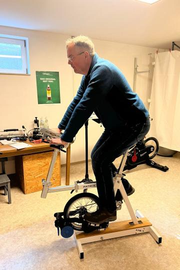 Holger Kretzschmar auf dem Velochecker.