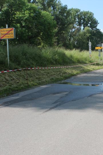 Hier sieht man den Kesseldamm an der Abfahrt der Südspange.