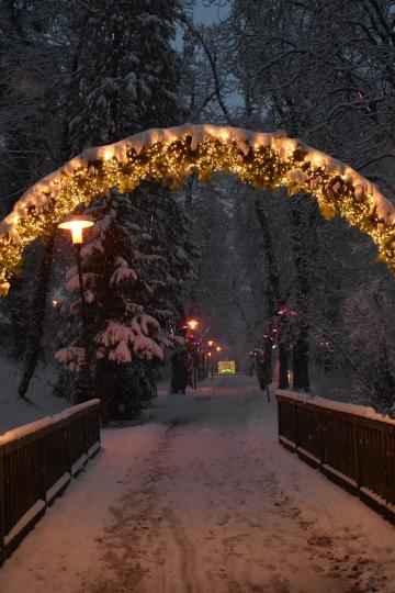 Eingang zum Lichtpark Promenade