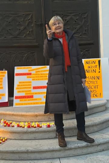 Regina Thum-Ziegler bei ihrem Redebeitrag.