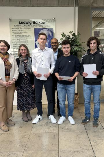 Arnold Hartwig, Moritz Behringer und Lennart Stempfle wurden als Berufsbeste ausgezeichnet.