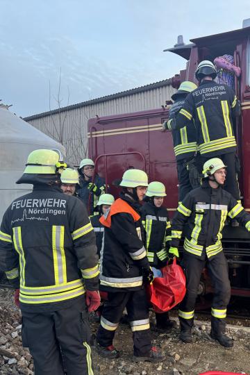 "Verletzte" konnten teilweise nur unter erschwerten Bedingungen abtransportiert werden.