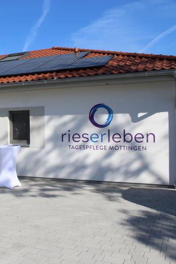Die Tagespflege 'rieserleben' ist ein moderner Bau auf dem neuesten Stand der Technik.