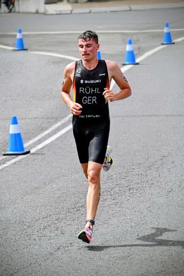 Luis Rühl auf der Laufstrecke bei der Weltmeisterschaft in Australien.