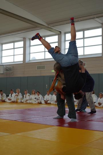 Peter Martin und Ulrike Fischer im Wettkampf auf der Judosafari