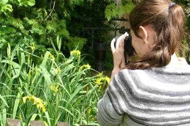 Fotografin bei der Arbeit