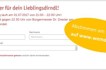 Dirndlprämierung Maske