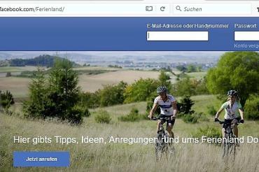 Facebook-Fanpage Ferienland Donau-Ries